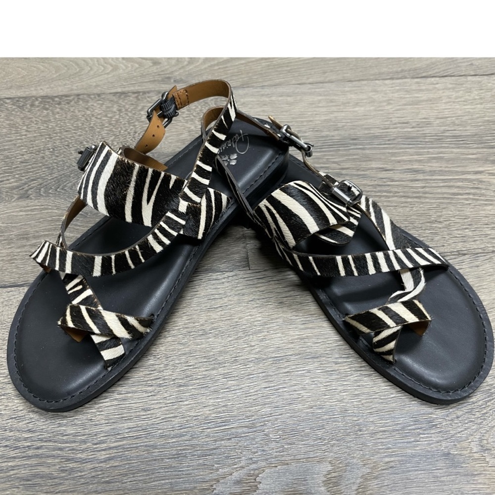 Patricia Nash Fidella Zebra Sandals Size 8.5 - Picture 2 of 8